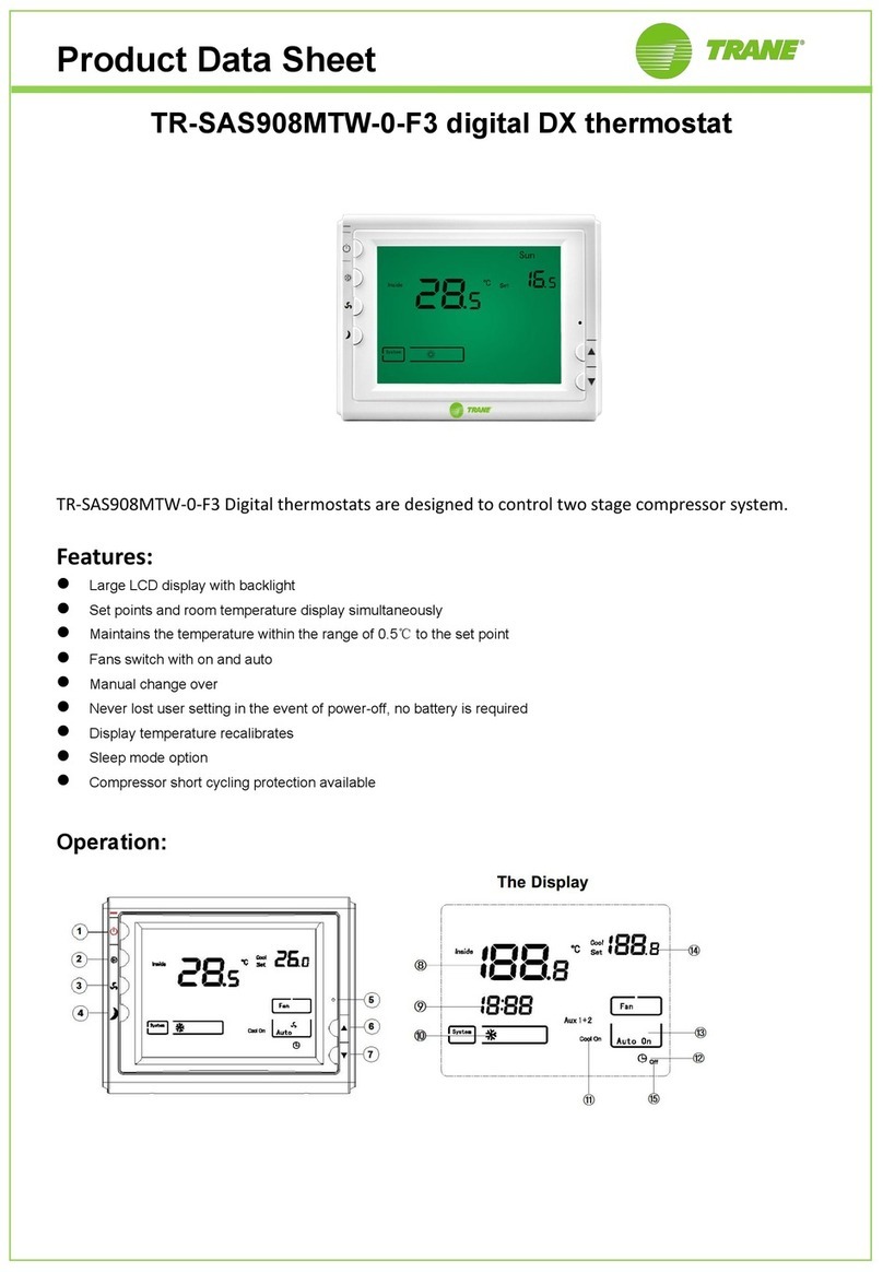 Trane TR-SAS908MTW-0-F3 Operational manual