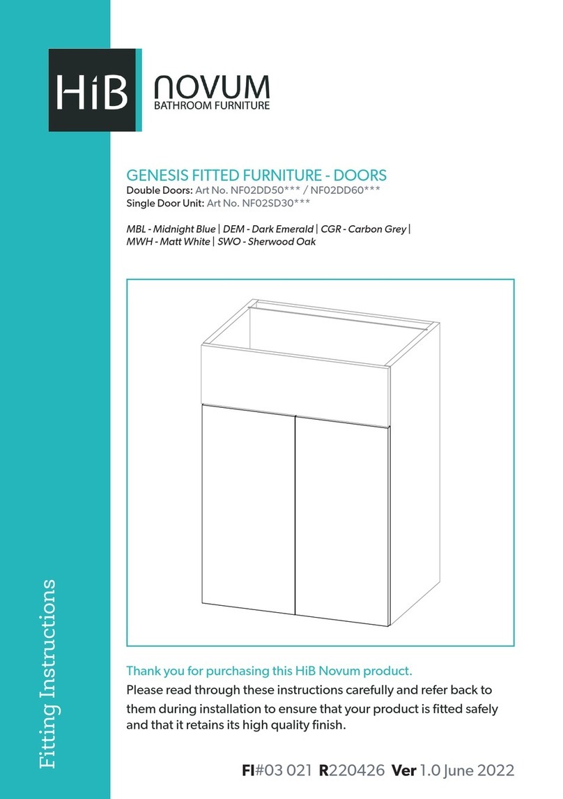 HiB Novum GENESIS NF02DD50 Series Fitting instructions