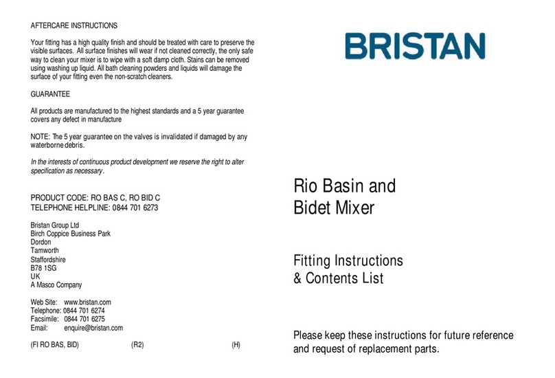 Bristan Rio User manual