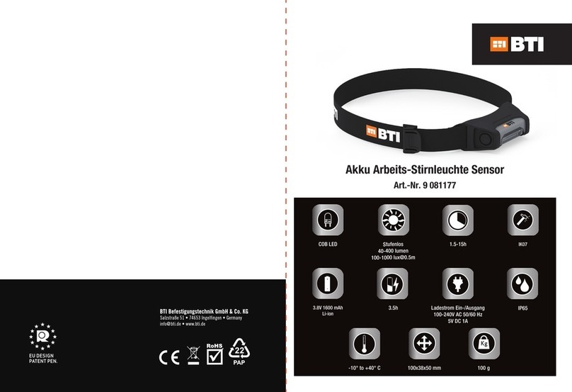 BTI 9 081177 manual