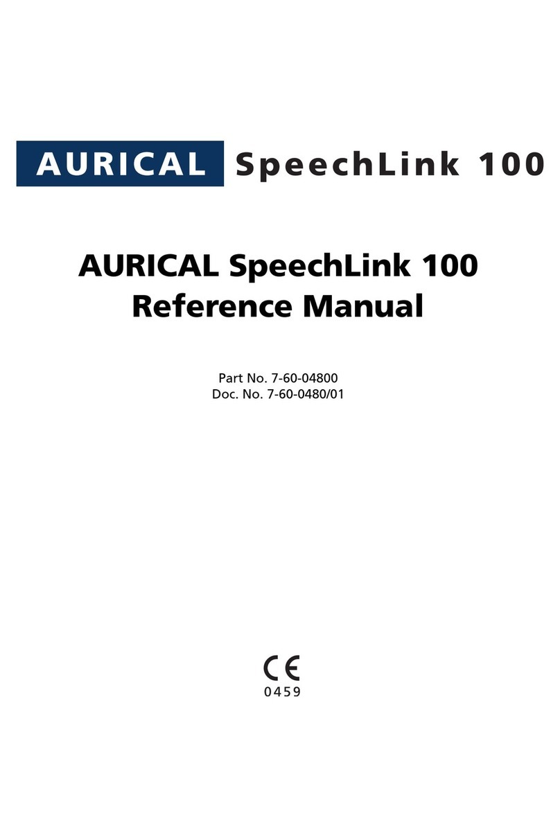 AURICAL SpeechLink 100 Reference manual