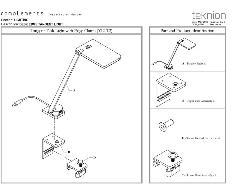 Teknion YLTT2 quick start guide Teknion YLTT2 quick start guide