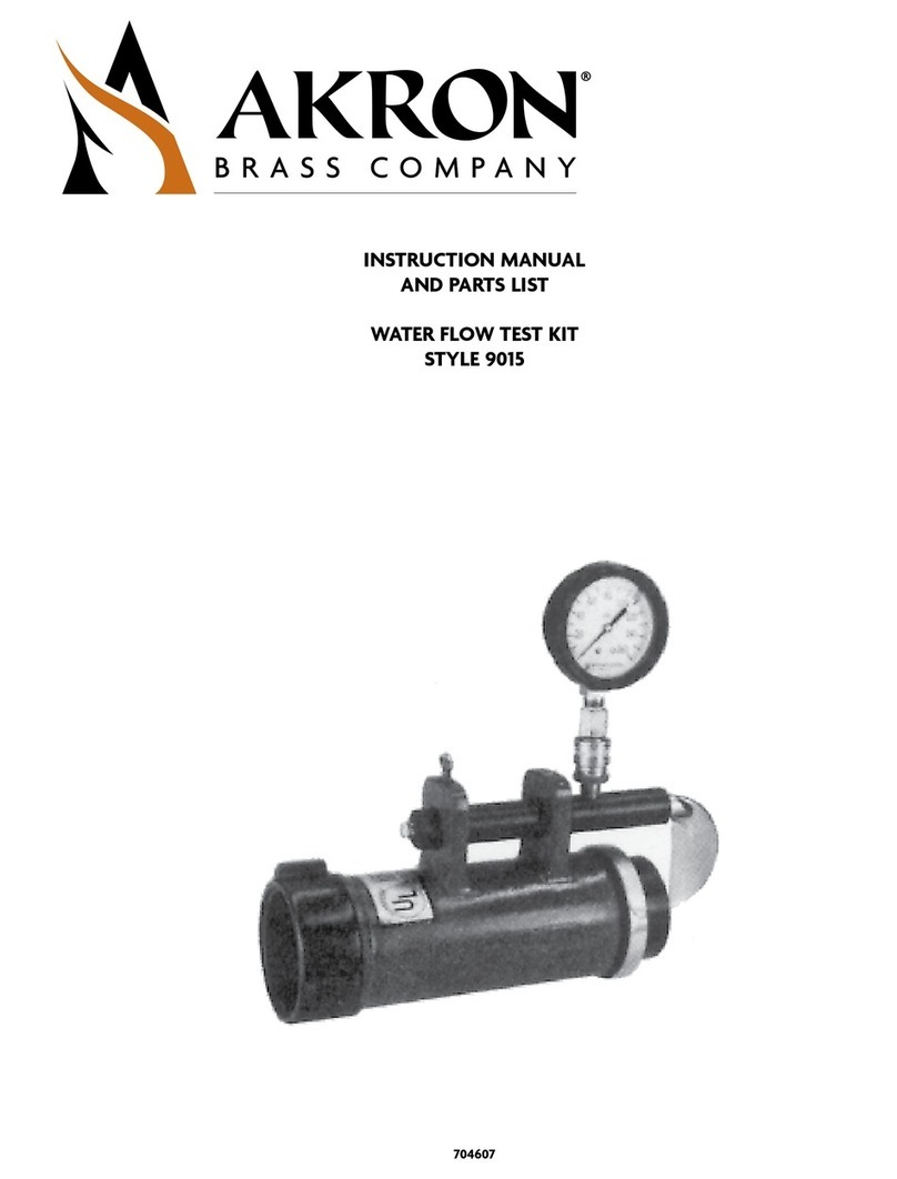 Akron Brass 9015 Instruction manual and parts list