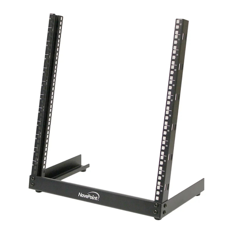 NavePoint Open Frame 2 Post Rack quick start guide