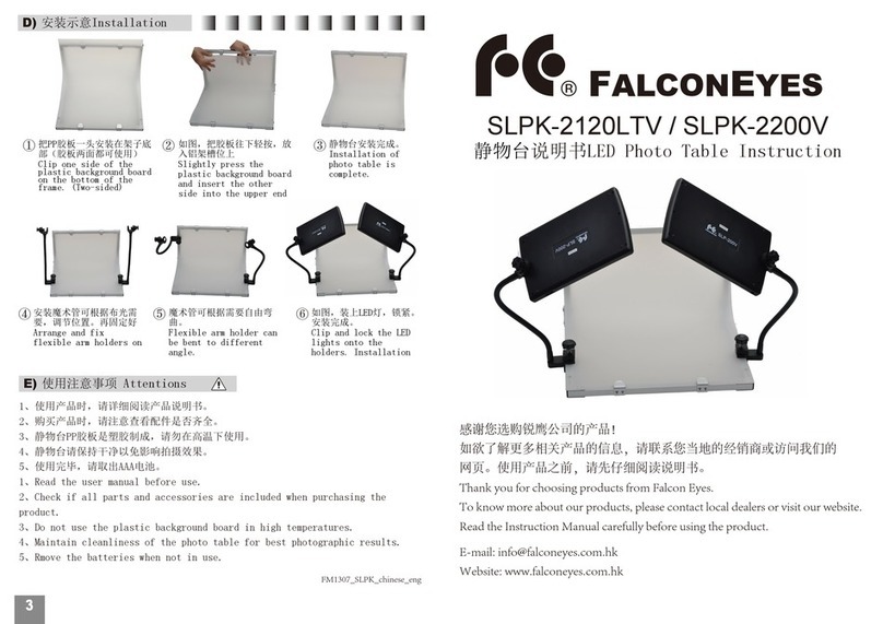 Falconeyes SLPK-2120LTV instruction manual