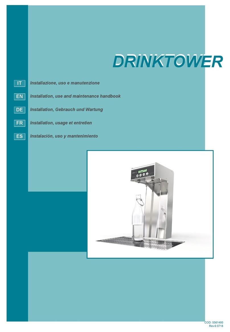 AAFIRST DRINKTOWER Installation, use and maintenance handbook AAFIRST DRINKTOWER Installation, use and maintenance handbook
