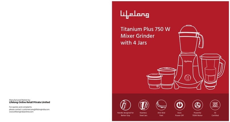 lifelong Titanium Plus 750 W quick start guide