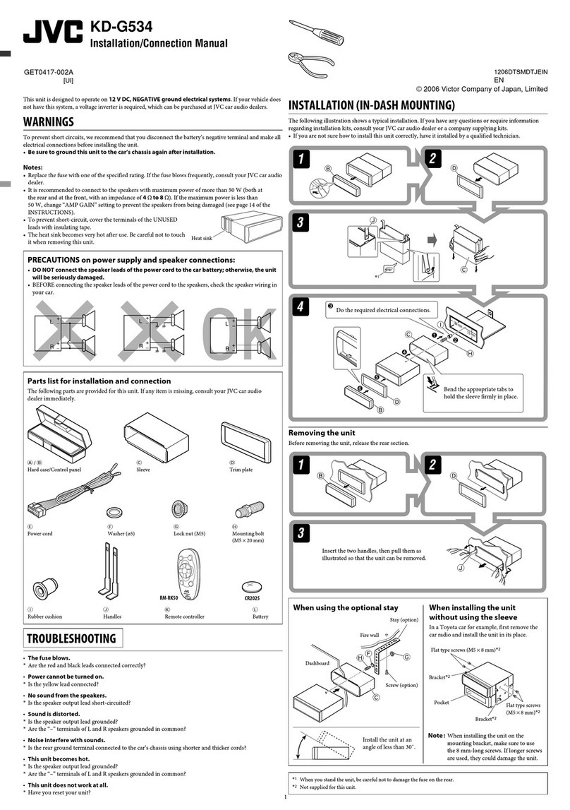 JVC KD-G534 Guide