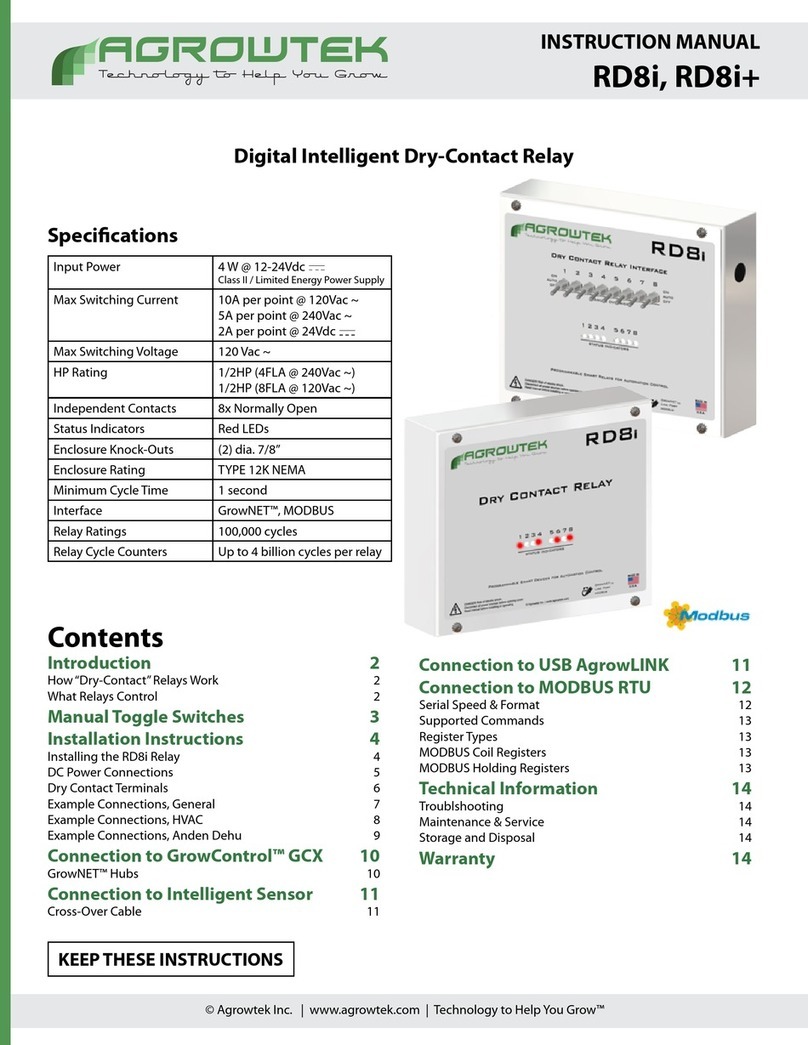 Agrowtek RD8i instruction manual