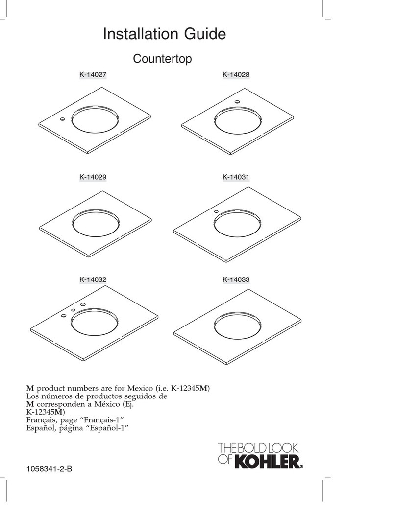 Kohler K-14027 User manual