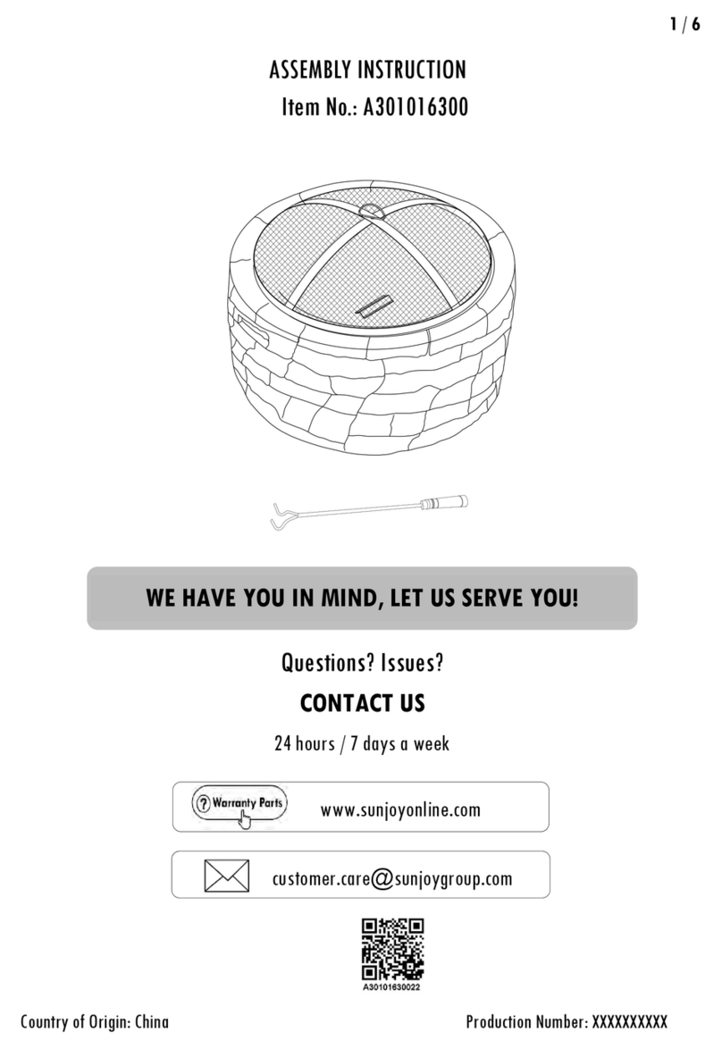 Sunjoy A301016300 User manual Sunjoy A301016300 User manual
