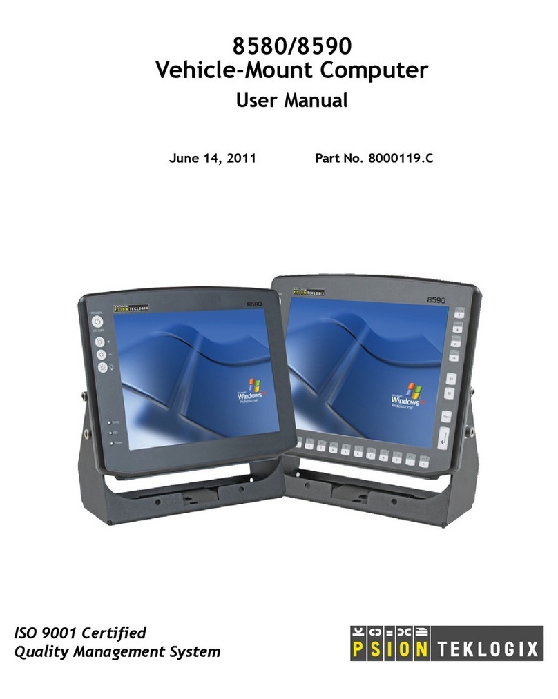 Psion Teklogix Vehicle-Mount Computer 8580 user manual