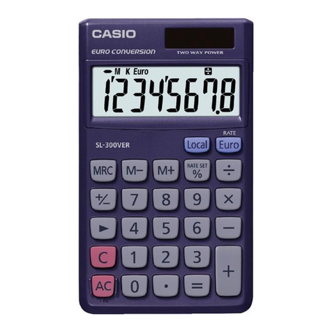 Casio HS-8VERA User manual