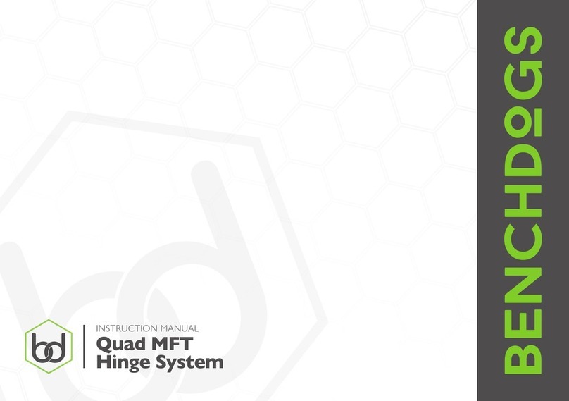 Bench Dogs Quad MFT Hinge System instruction manual