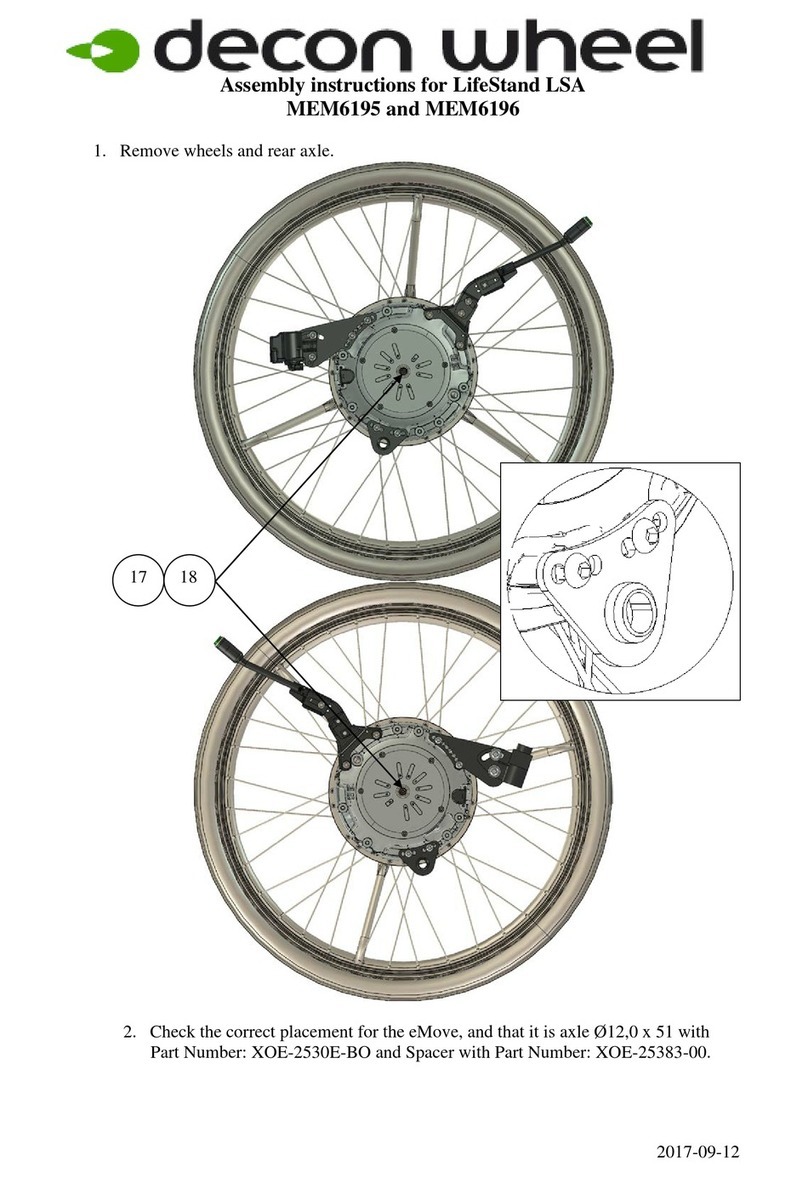 Decon wheel LifeStand LSA User manual