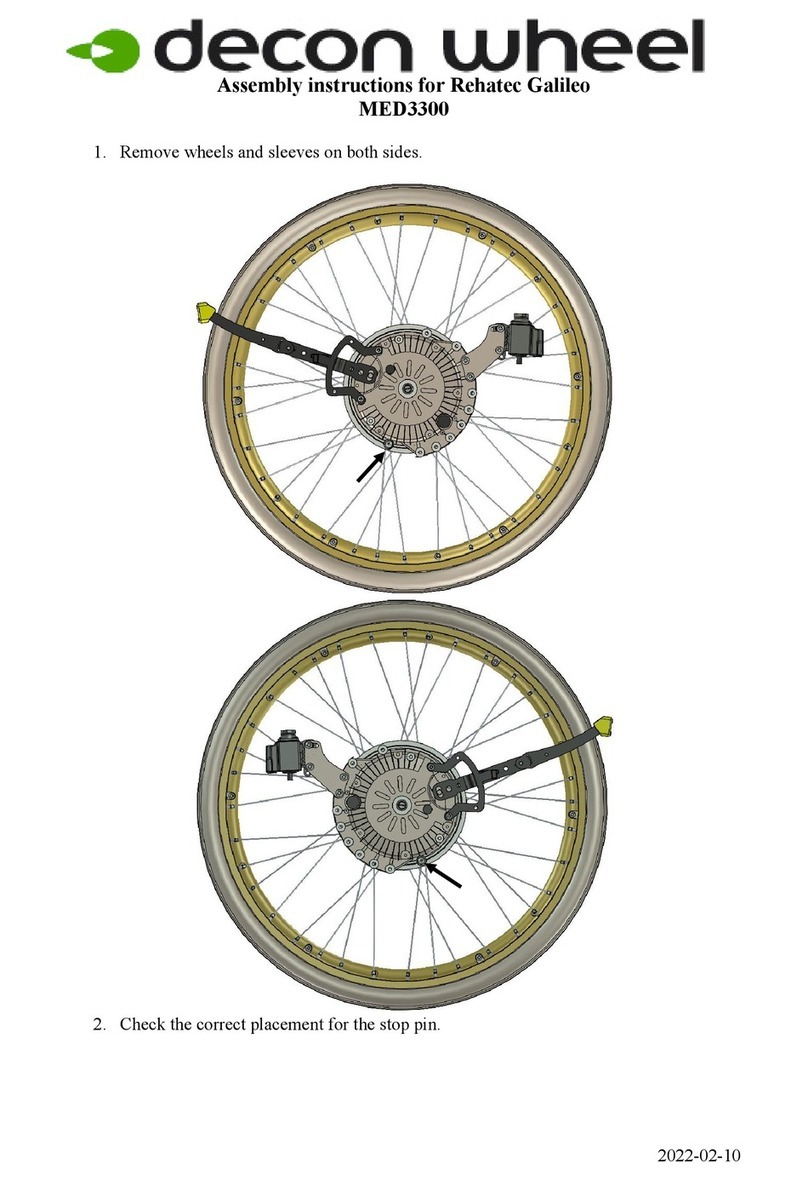 Decon wheel Rehatec Galileo Assembly instructions
