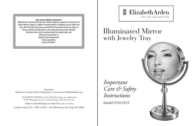 Elizabeth Arden 1012P23 Care & safety instructions