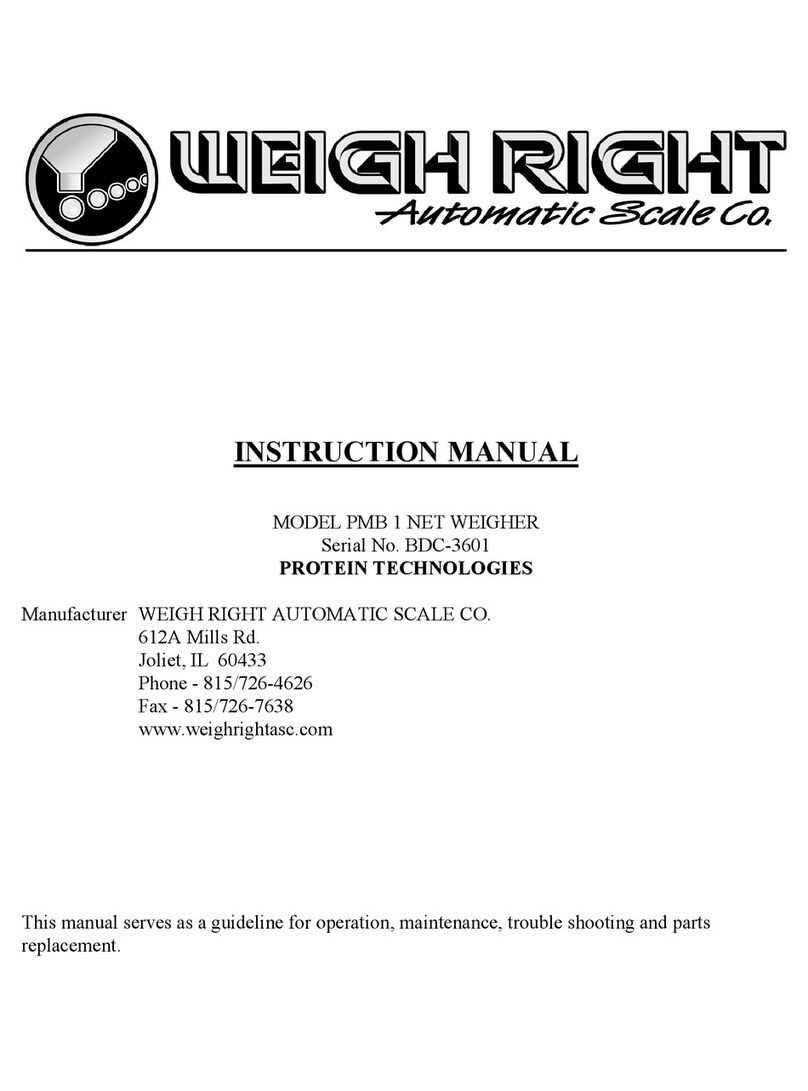 WEIGH RIGHT PMB 1 instruction manual
