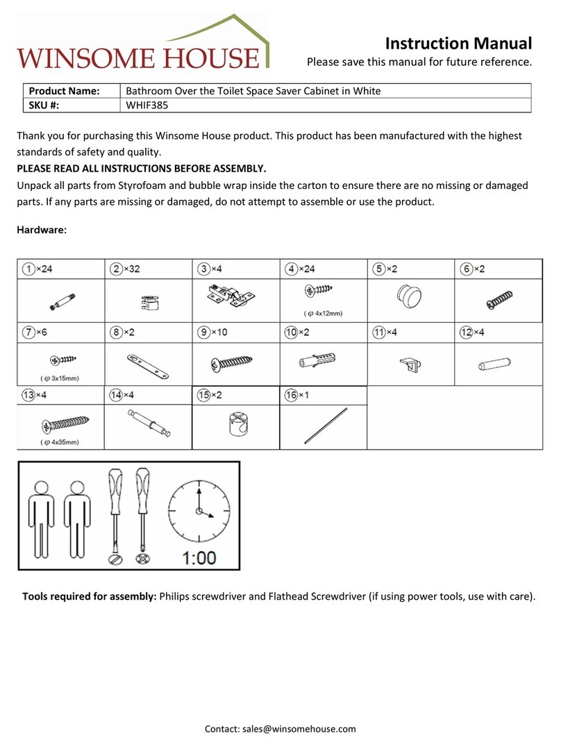 Winsome house WHIF385 instruction manual
