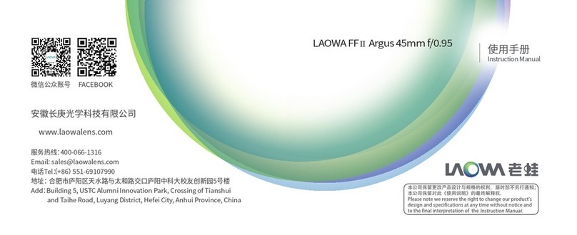 LAOWA FF II Argus 45mm f/0.95 User manual