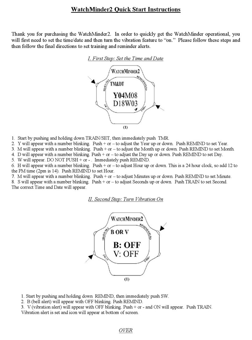 E-Pill WatchMinder2 Quick start instructions