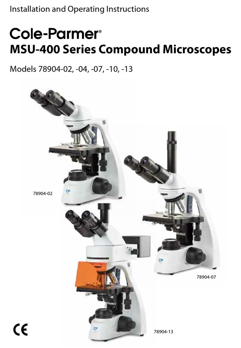 Cole Parmer MSU-400 Series User manual