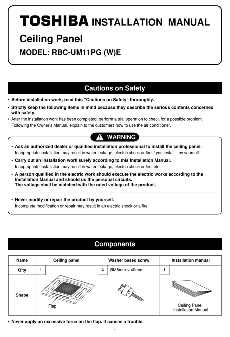 Toshiba RBC-UM11PGE User manual