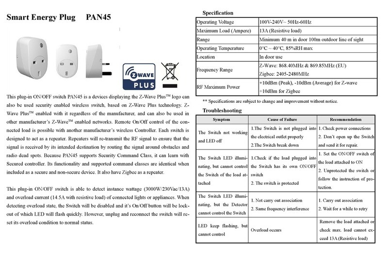 Philio PAN45 manual
