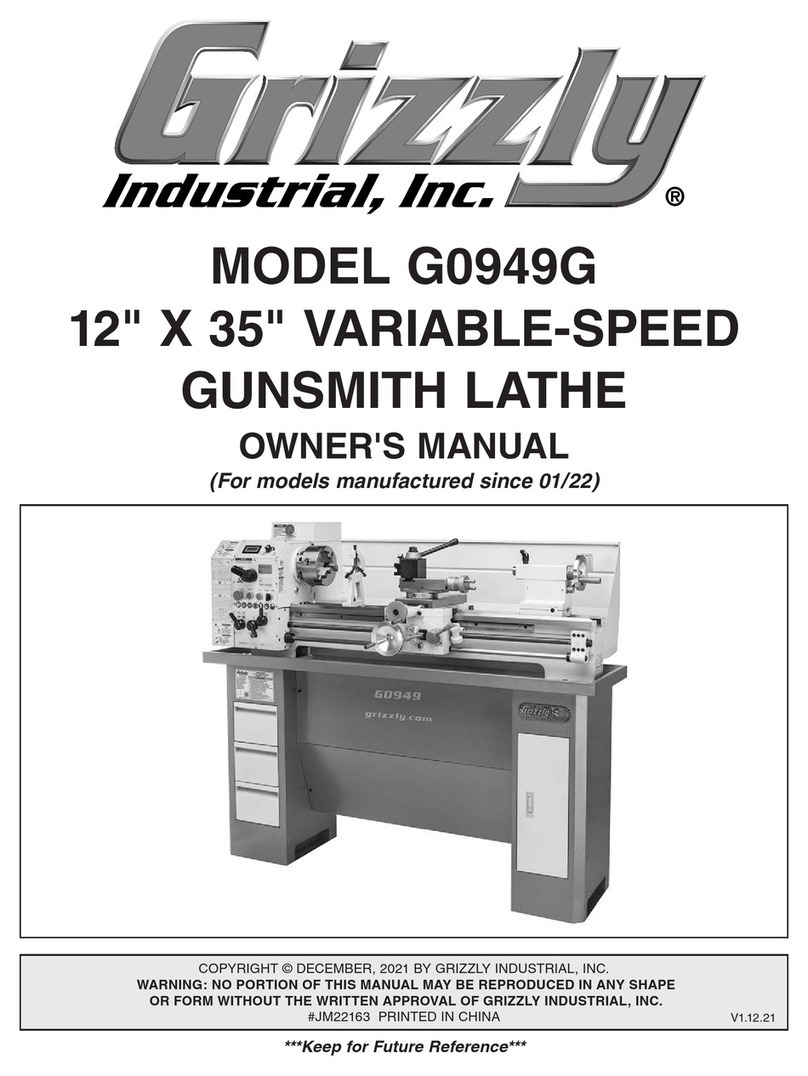 Grizzly G0949G User manual