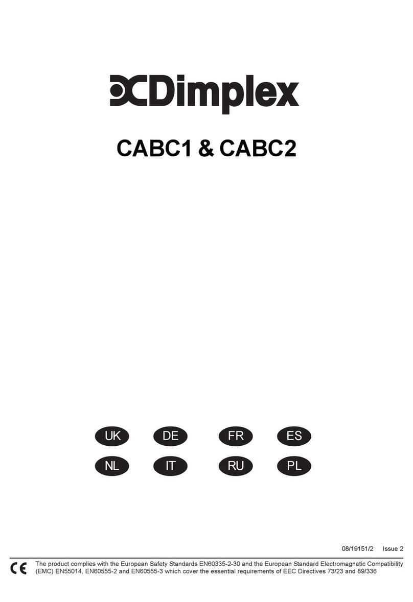 Dimplex CABC1 Installation and operating instructions Dimplex CABC1 Installation and operating instructions