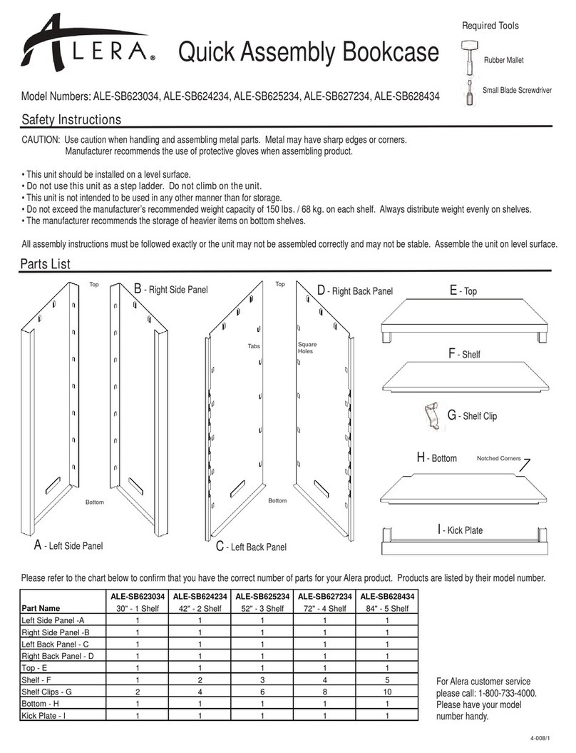 Alera ALE-SB623034 User manual Alera ALE-SB623034 User manual