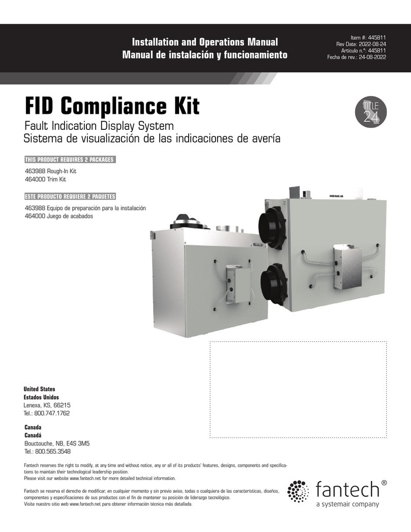 System air Fantech 463988 User manual