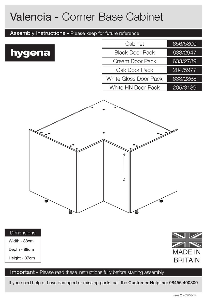 hygena Valencia 656/5800 Assembly instructions