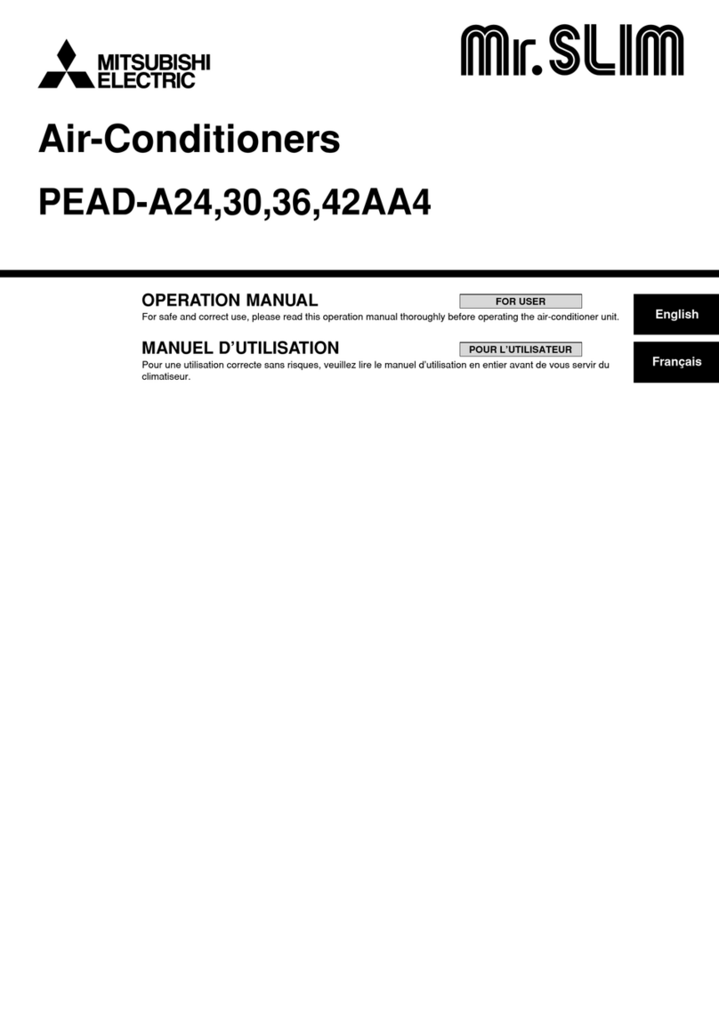 Mitsubishi Electric PEAD-A24AA4 User manual