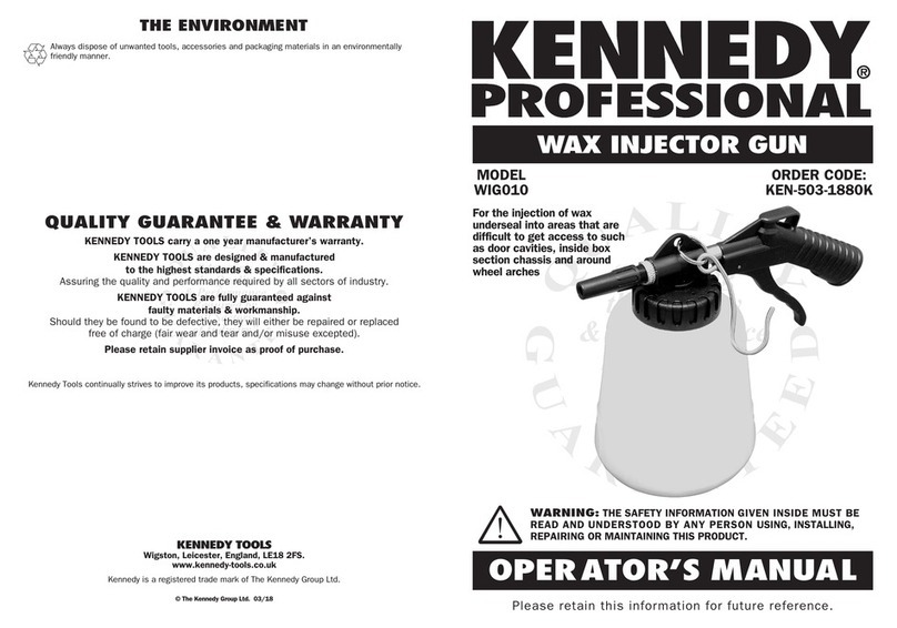 Kennedy PROFESSIONAL WIG010 User manual