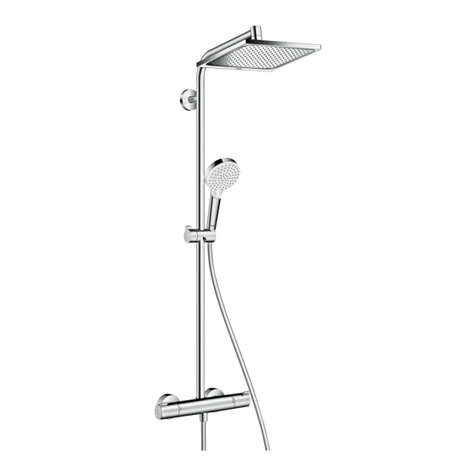 Hans Grohe Crometta E 240 1jet Showerpipe EcoSmart 27281... Manual Hans Grohe Crometta E 240 1jet Showerpipe EcoSmart 27281... Manual