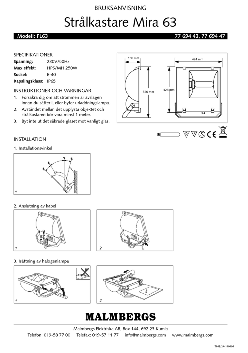 Malmbergs Mira 63 User manual Malmbergs Mira 63 User manual