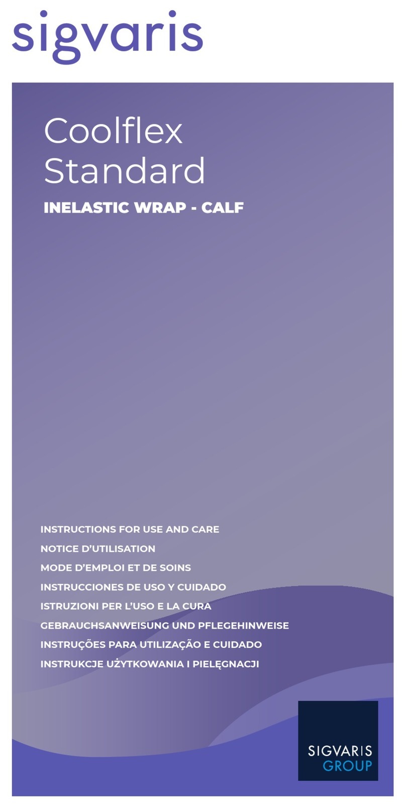 SIGVARIS Coolflex Standard Instructions for use and care