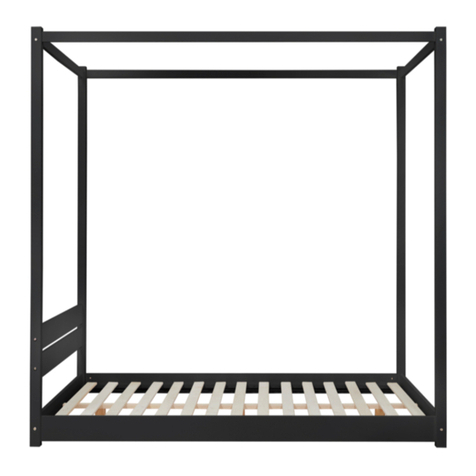 Birlea DARWIN FOUR POSTER BED Assembly instructions