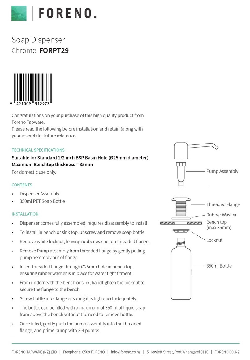 FORENO FORPT29 quick start guide FORENO FORPT29 quick start guide