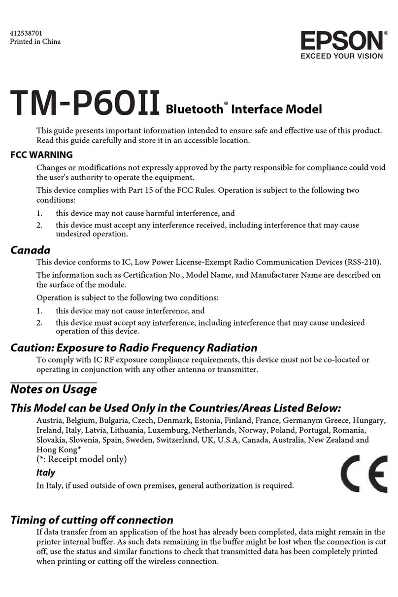 Epson TM-P60II User manual