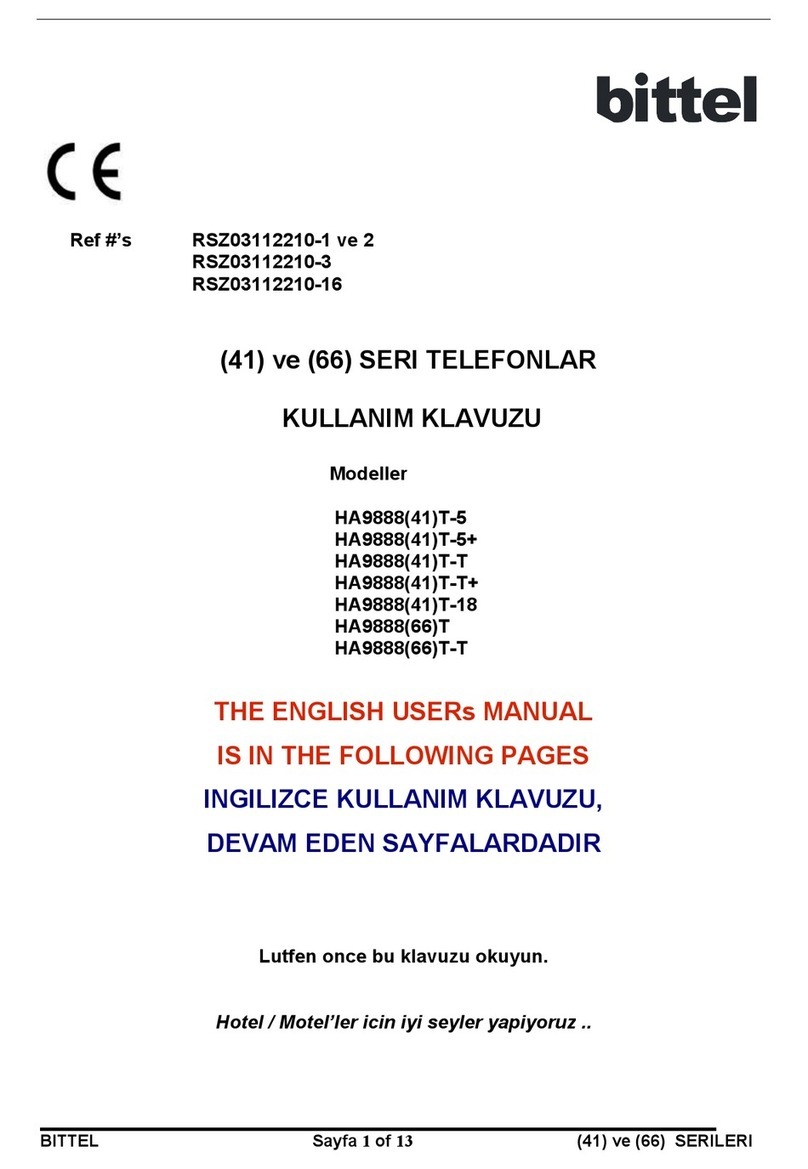Bittel HA9888(41)T-5 user manual