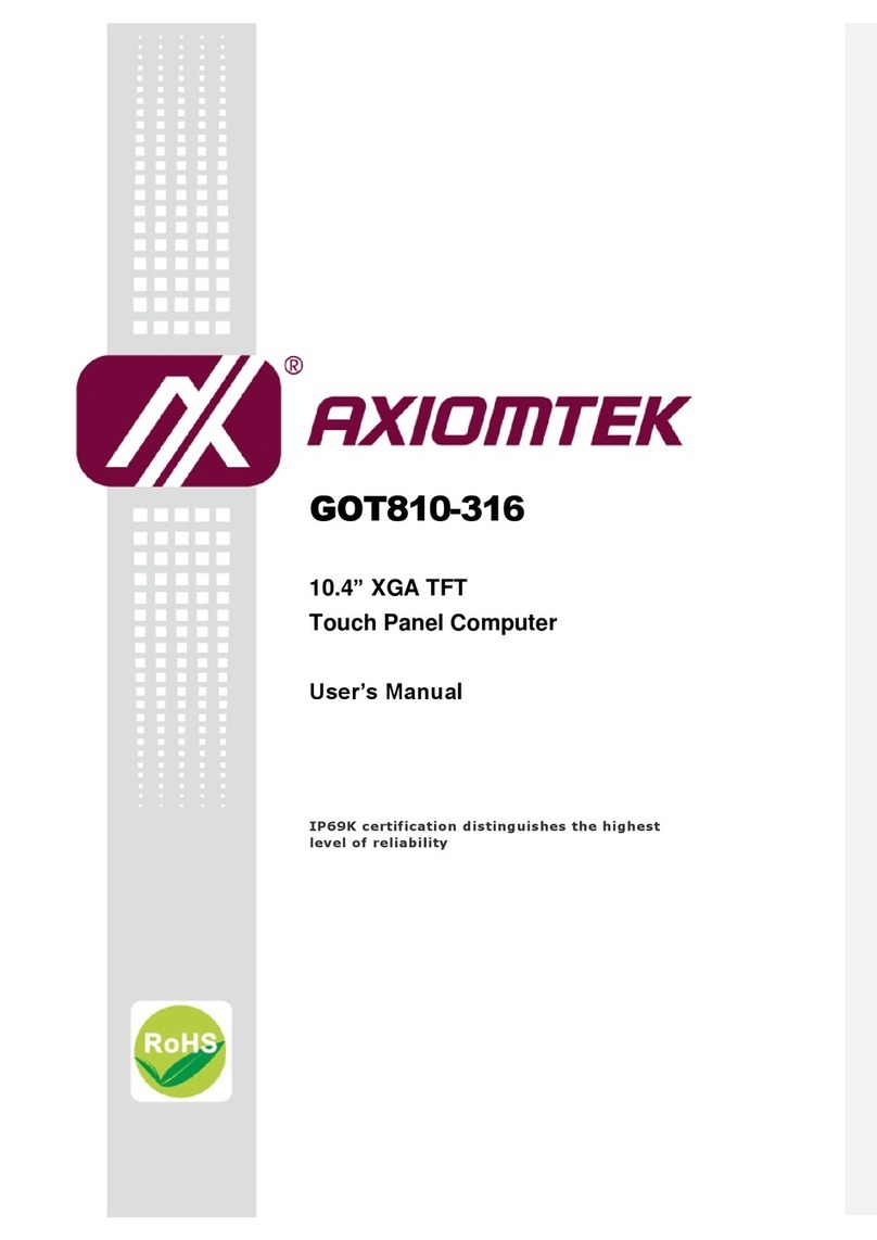 AXIOMTEK GOT810-316 user manual