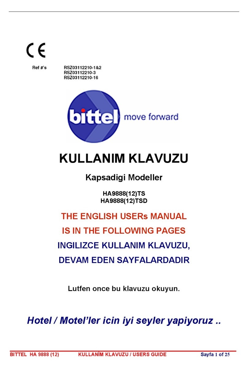 Bittel HA988812TS User manual