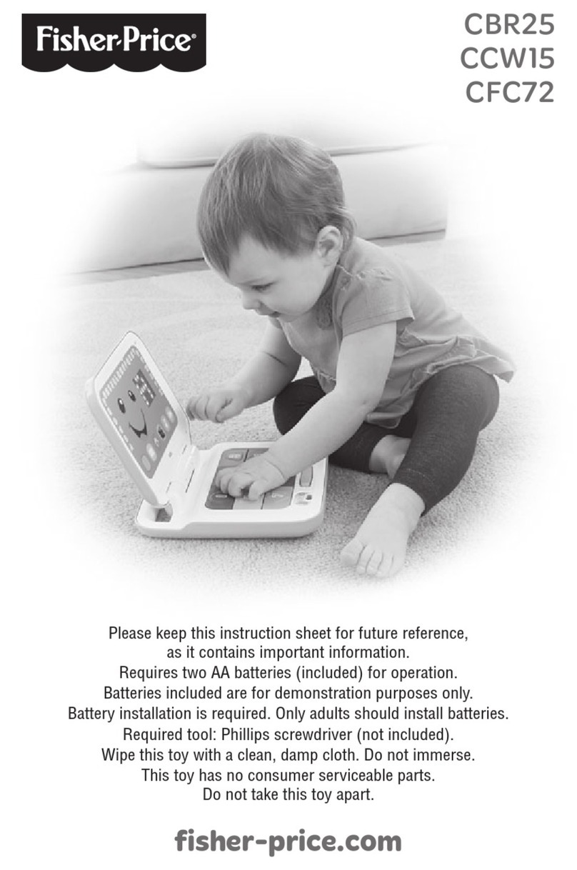 Fisher-Price CBR25 instruction sheet