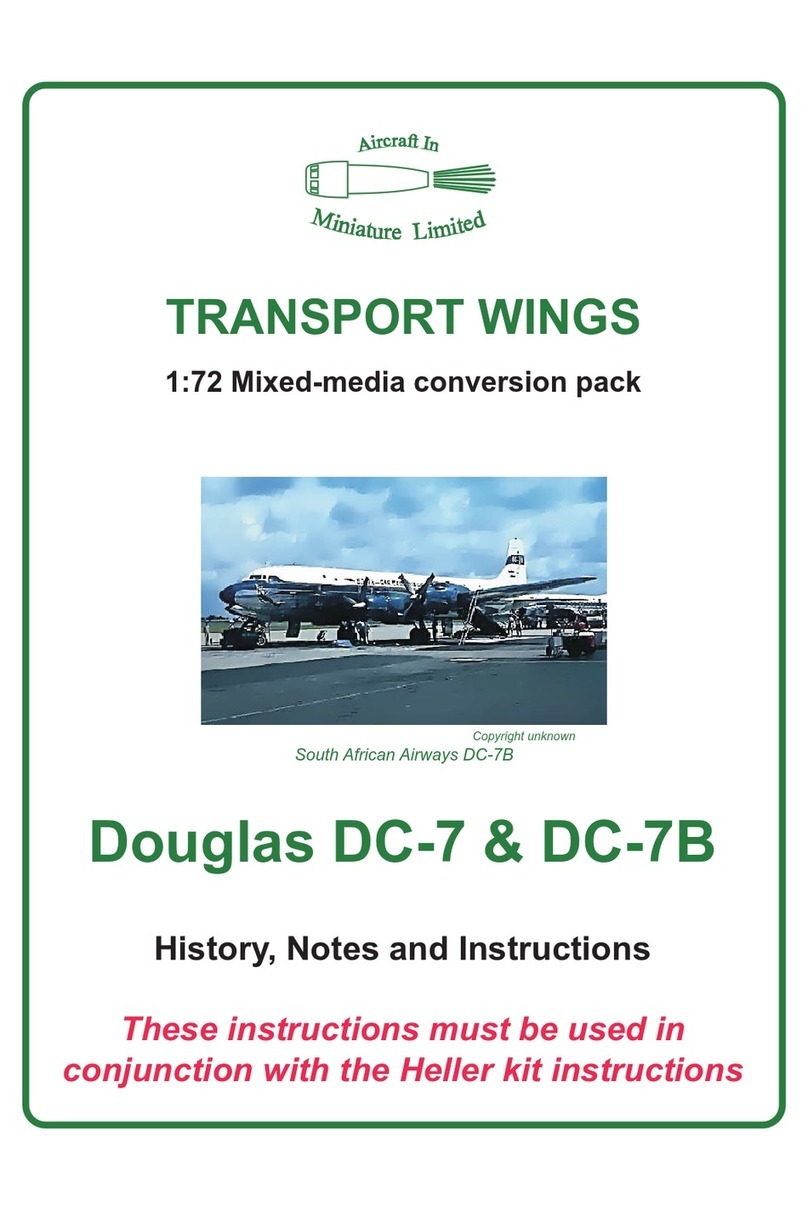 Aircraft in Miniature Limited Douglas DC-7 User manual