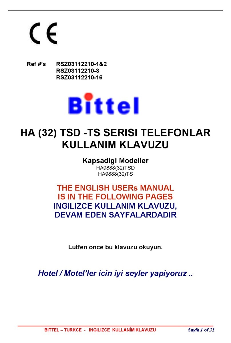 Bittel HA988832TSD User manual