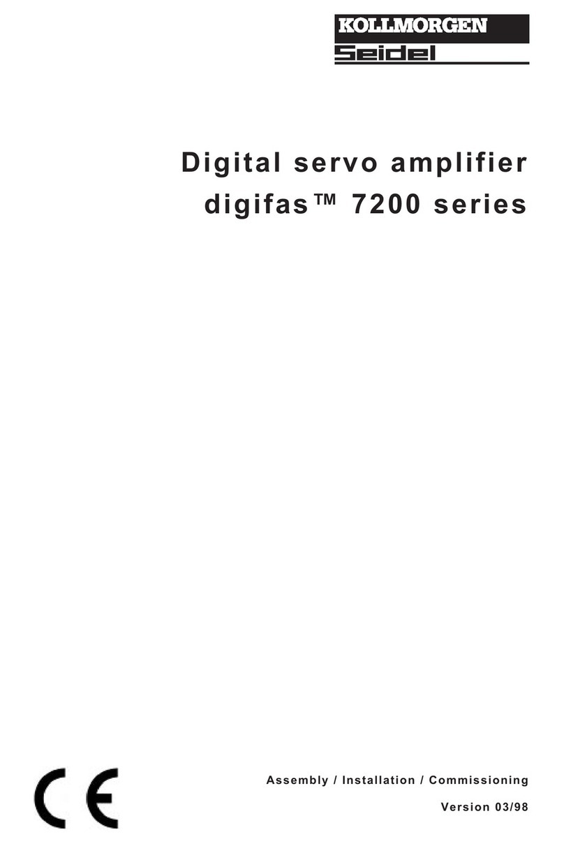 Kollmorgen Seidel digifas 7200 series User manual