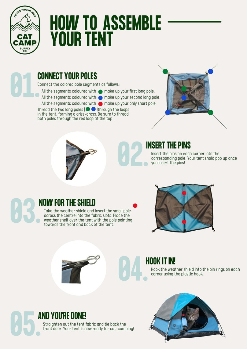 Cat Camp Cat Tent instruction manual