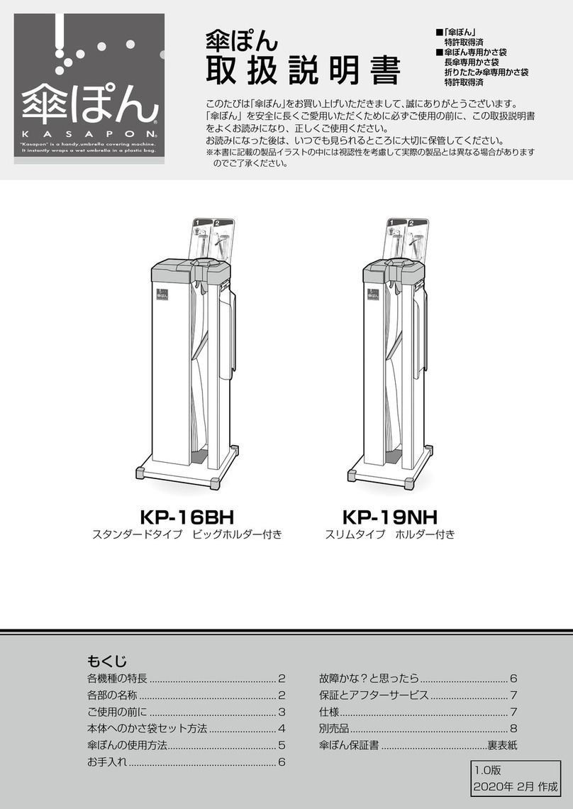 Kasapon KP-16BH instruction manual